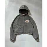 Autumn And Winter New Shirt Men And Women The Same Retro Street Style Printed Hooded Cardigan Jacket HZ0108