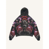 2025 New Skeleton Skull Rack 3D Printed Jersey Boy Tide Hoodie HZ0108