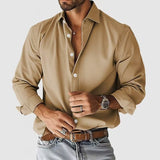 2025 Hot Sales Simple Denim Style Men's Long-Sleeved Collar Shirt 3D Digital Printing Source HZ0107