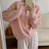 Spring 2025 New Women's Languid Knitwear Cardigan Version Of The Korean Version Of The Small Man Sweater Coat Women's Top Tide HZ0108