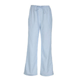 Seaside Resort Stripes Spliced Casual Pants Summer High-Waisted Drawstring With Loose Broad-Legged Trousers Women HZ0107