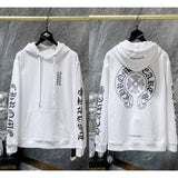 2025 New Hromium Heart Jersey Cross Hoodie Casual Loose Men's And Women's Zipper Hoodie HZ0108