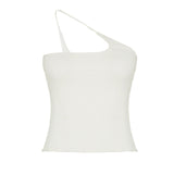 New Shoulder Design Personality Solid Color Slings Hottie Street Sexy Bare Backs Up The Waist Thin Vest HZ0107