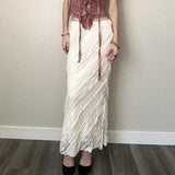 Purely Sexual Sexy Low-Rise Twill Lace Skirt Femininity Fashion Temperament Slim Slim Ass And Hip Skirts Summer HZ0107